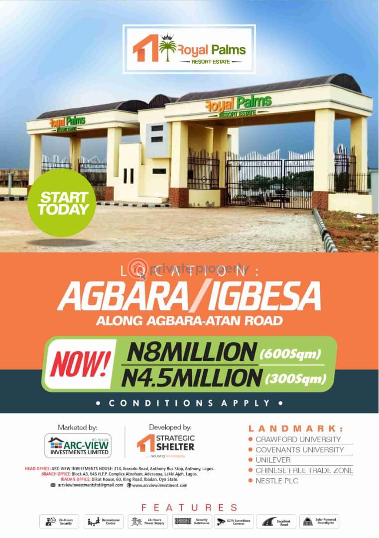 Residential Land For Sale Crawford University 	•	Covenant University 	•	Unilever 	•	Chinese Free Trade Zone 	•	Nestlé Nigeria Agbara (Ogun) Ogun area 