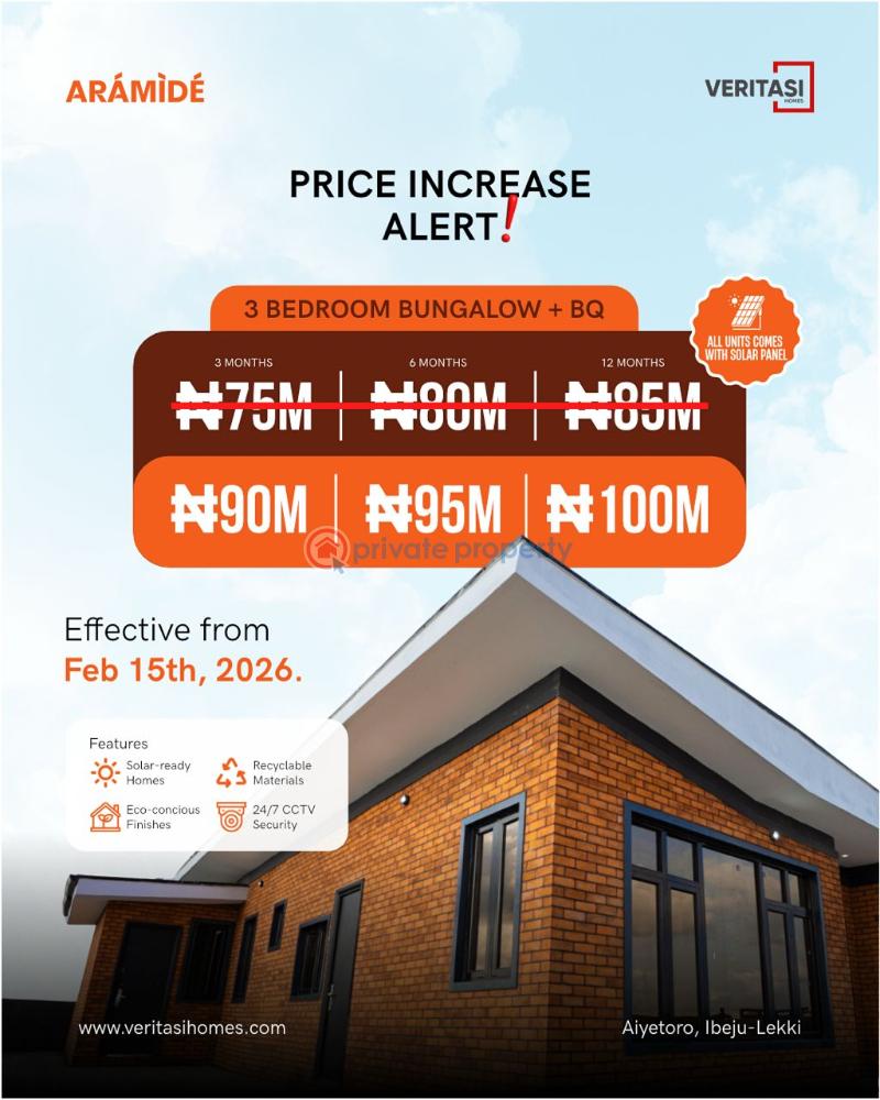 3 bedroom Detached Bungalow For Sale Aramide Bungalow Aiyetoro Ibeju Lekki Ibeju-Lekki Lagos