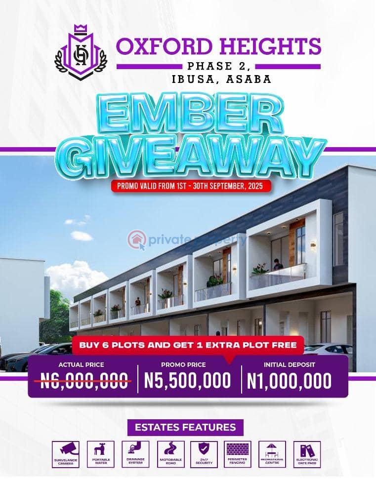 Mixed use Land For Sale Oxford Heights Phase2 Ibusa Asaba Delta