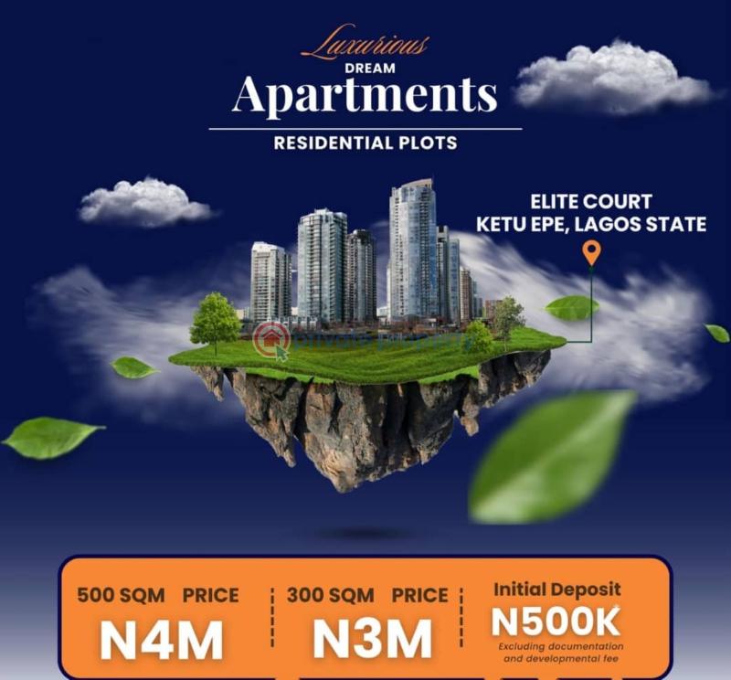 Mixed use Land For Sale Elite Court Estate Already Fenced And Gated Epe Lagos