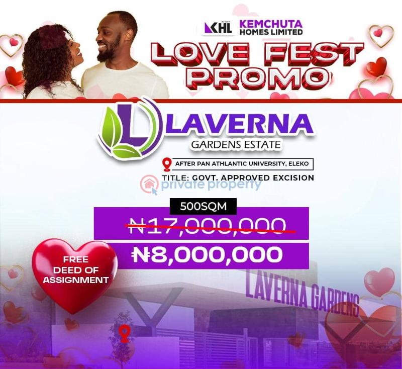 Mixed use Land For Sale La Verna Gardens Estate Is Located Behind Hfp Paving Stones Eleko Ibeju-Lekki Lagos