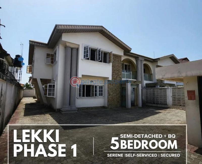 Self-serviced 5 bedroom semi-detached duplex + bq - 4 5 bedroom Semi detached Duplex For Rent Lekki Phase 1 Lagos - 4