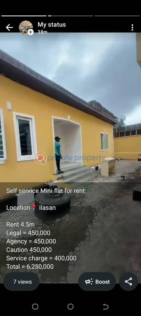 1 bedroom Mini Flat For Rent Ilasan Lekki Lagos