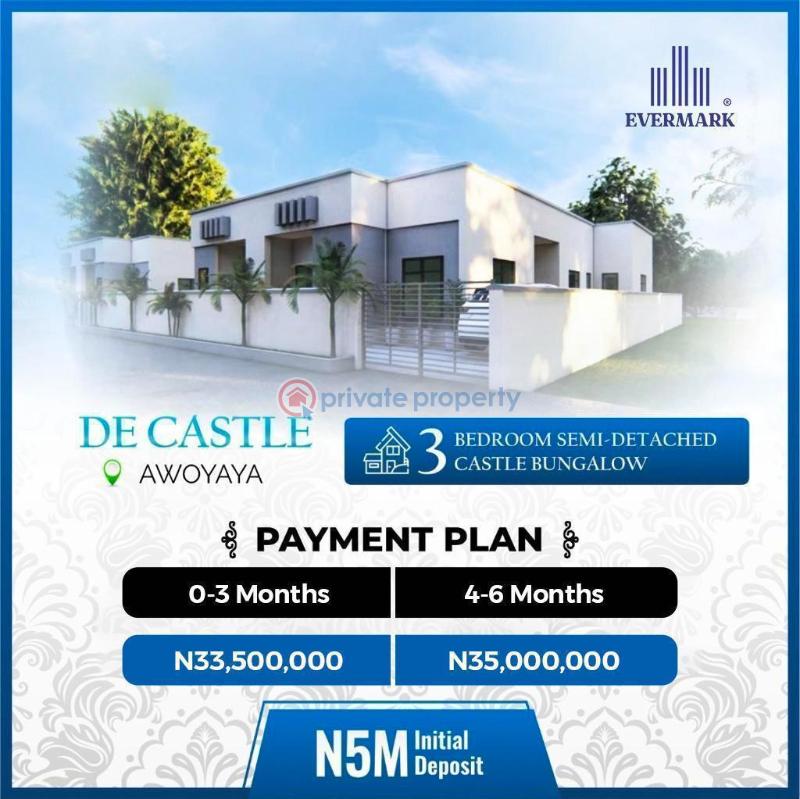 3 bedroom Bungalow For Sale *neighborhood:* Adiva Plainfield Lakowe Golf Mayfair Gardens Corona School Greenspring Schools Lufasi Nature Park Omu Resort Fara Park Novare Mall Shoprite Ajah Lagos - 0