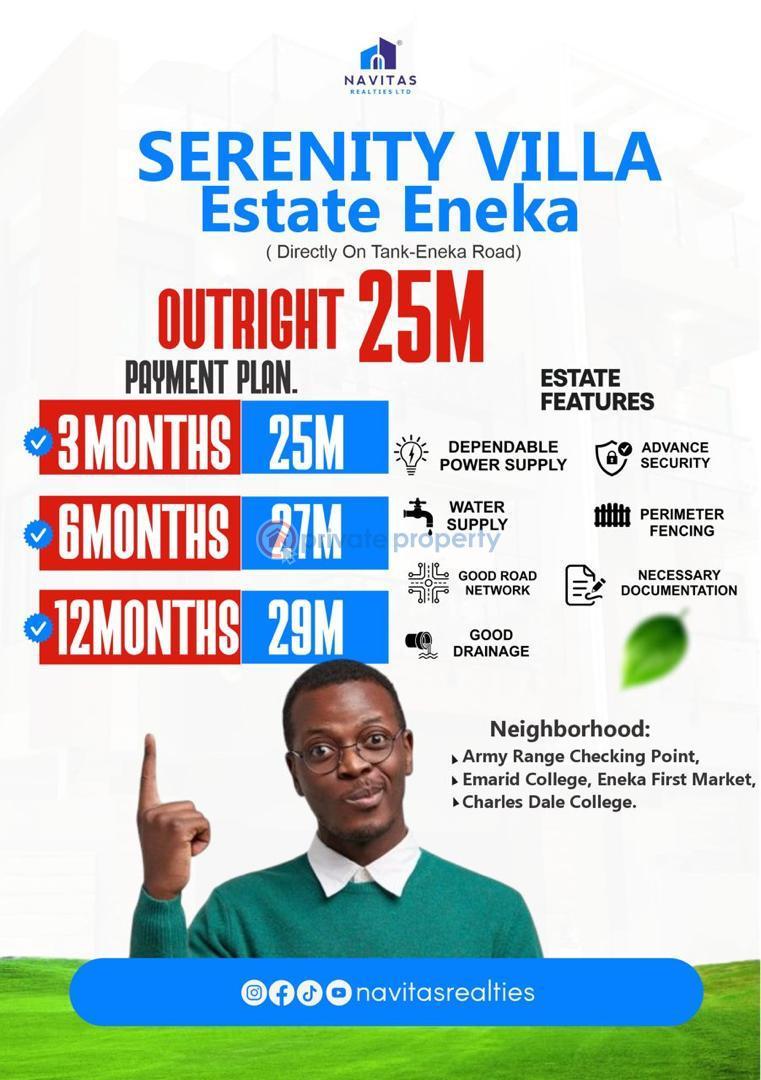 Residential Land For Sale Directly On Eneka Road Eneka Port Harcourt Rivers