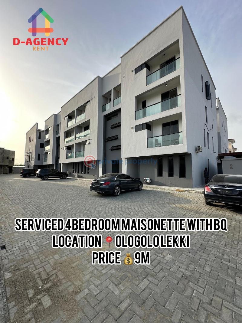 4 bedroom Maisonette For Rent Ologolo Lekki Lagos - 0