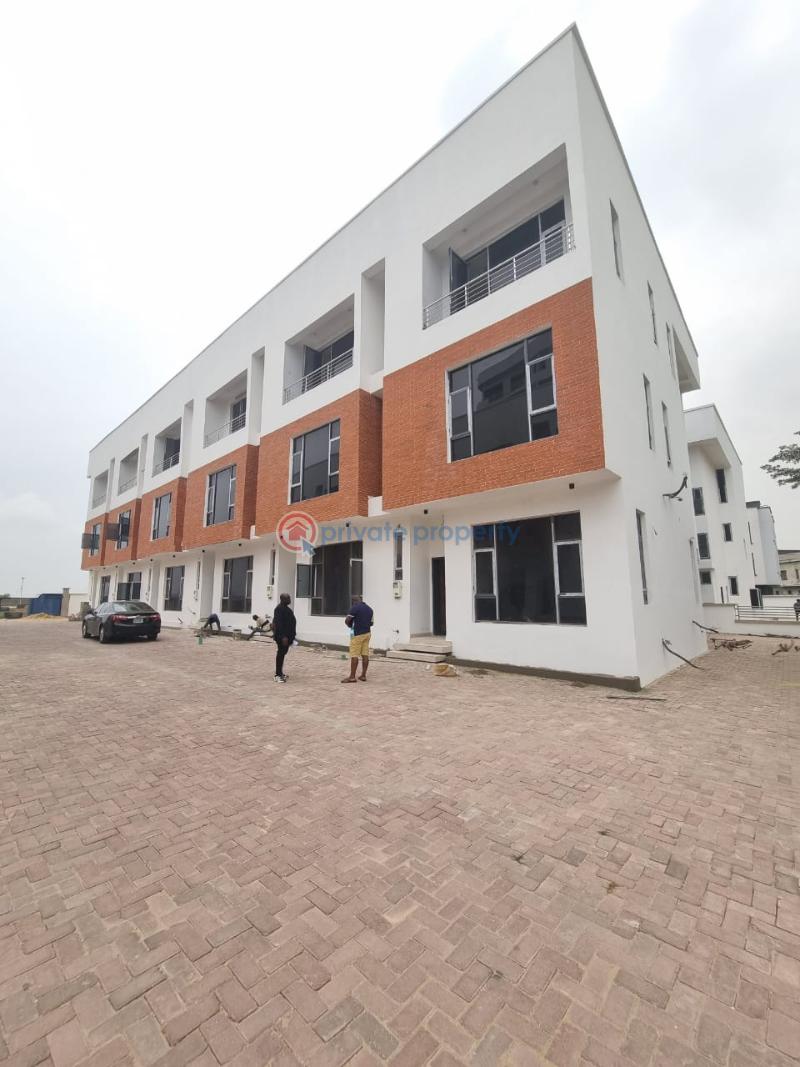 Serviced brand new 4 bedroom terrace duplex with bq within a mini estate - 0 4 bedroom Terraced Duplex For Rent Freedom Way Lekki Phase 1 Lagos - 0