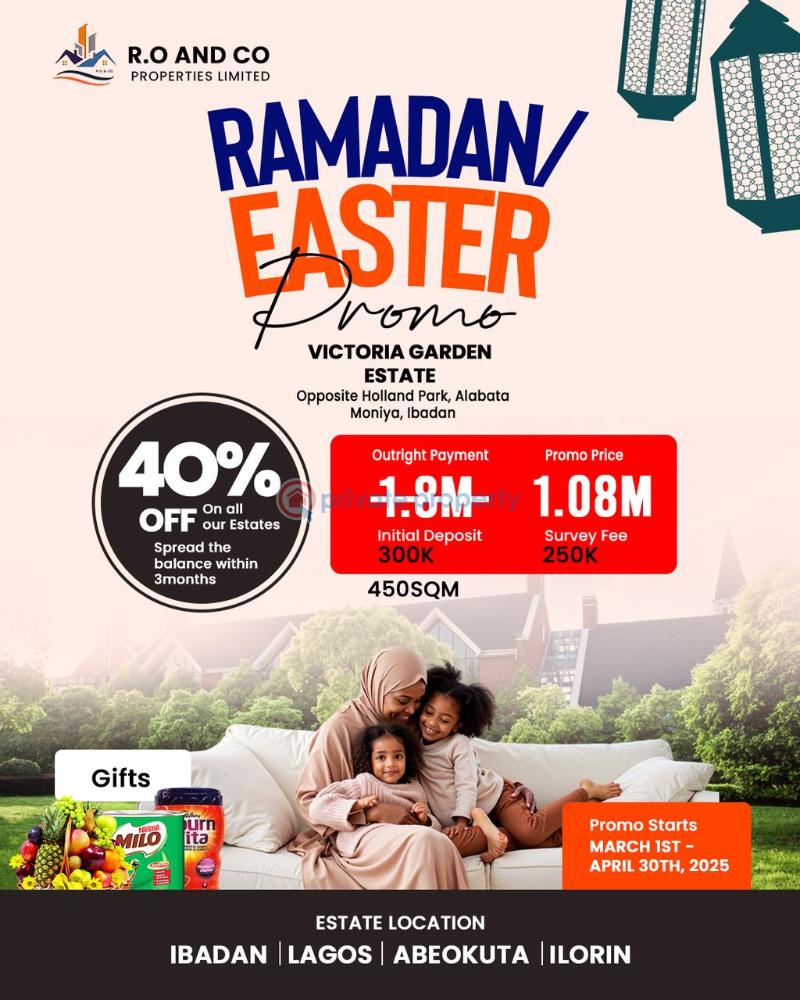 Residential Land For Sale Victoria Garden Estate Alabata Close To Moniya Railway Moniya Ibadan Oyo - 0