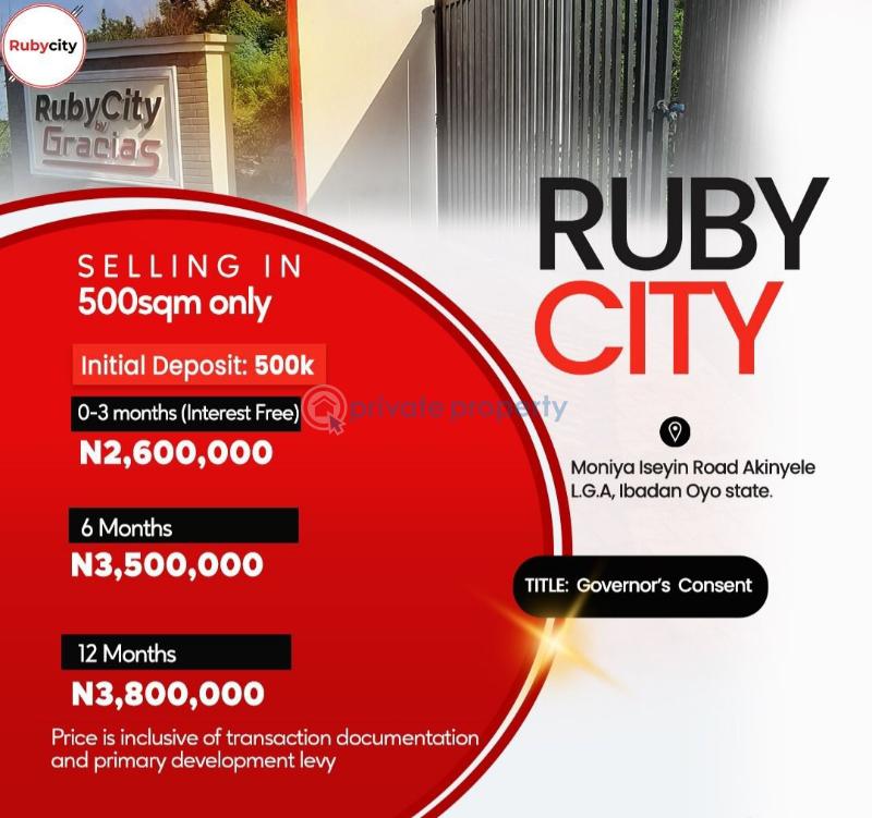 Mixed use Land For Sale Moniya Iseyin Road, Ruby Estate, Akinyele Lga Iseyin Ibadan Oyo - 3