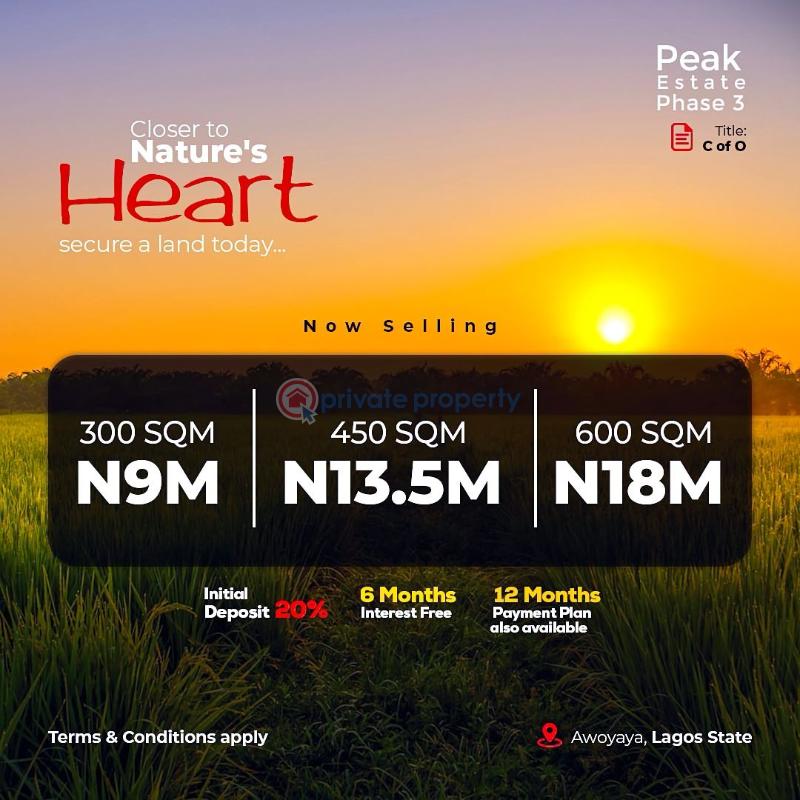 Mixed use Land For Sale Behind Mayfair Gardens Peak Bungalow Phase 3 Oribanwa Ibeju-Lekki Lagos