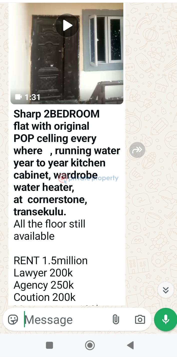 House For Rent Corner Stone Transekulu Enugu Area 