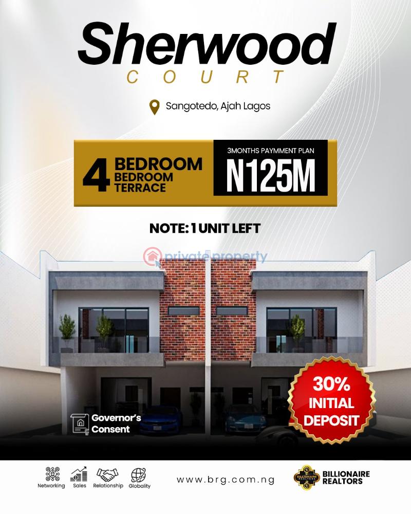 4 bedroom Terraced Duplex For Sale Sangotedo Lagos - 0