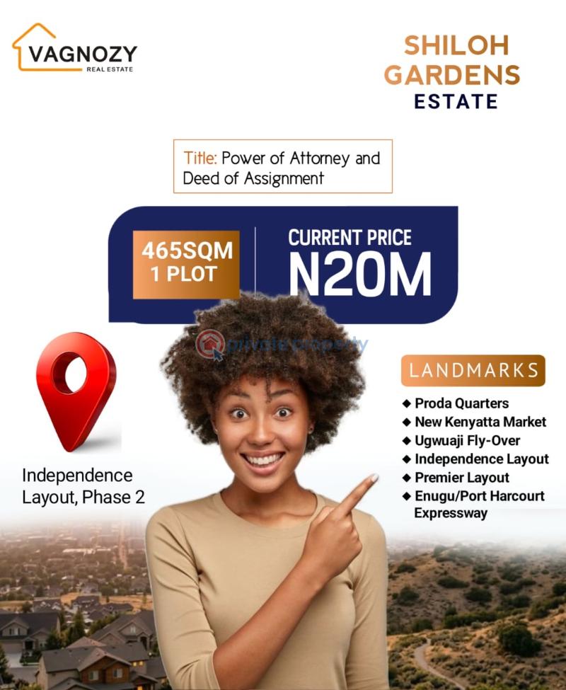 Residential Land For Sale Independent Layout Phase 2 Enugu Area 