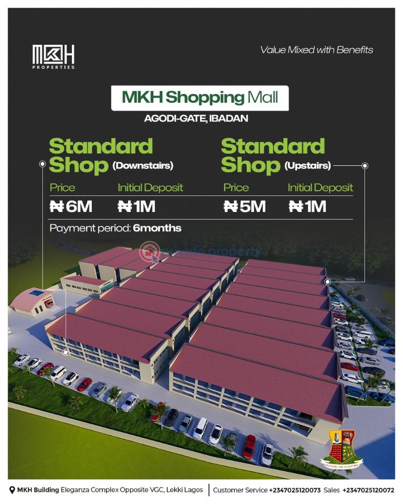 Shop For Sale Mkh Shopping Mall, Agodi Gate Ibadan, Deposit 1million To Buy Shop Here. Agodi Ibadan Oyo - 7