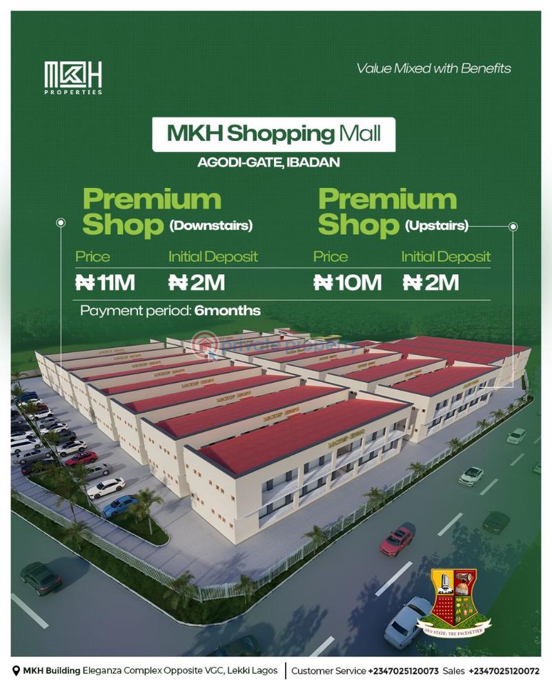 Shop For Sale Mkh Shopping Mall, Agodi Gate Ibadan, Deposit 1million To Buy Shop Here. Agodi Ibadan Oyo - 8