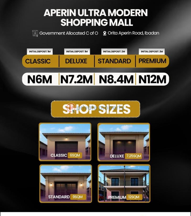Shop For Sale Iorita Aperin Road, Ibadan..a Ibadan Oyo - 0