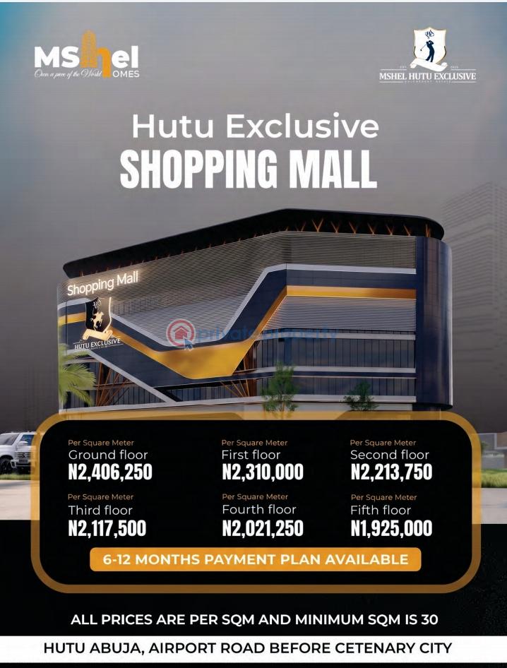 Mall/Complex/Plaza For Sale Airport Road Abuja Before Centenary City Abuja Phase 4 