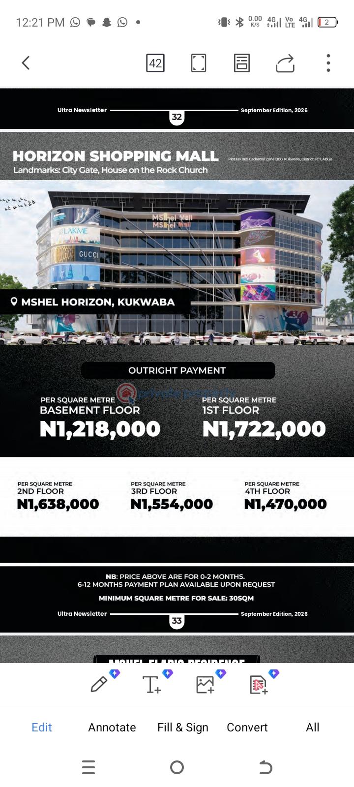 Mall/Complex/Plaza For Sale Kukwuaba Abuja Phase 2 