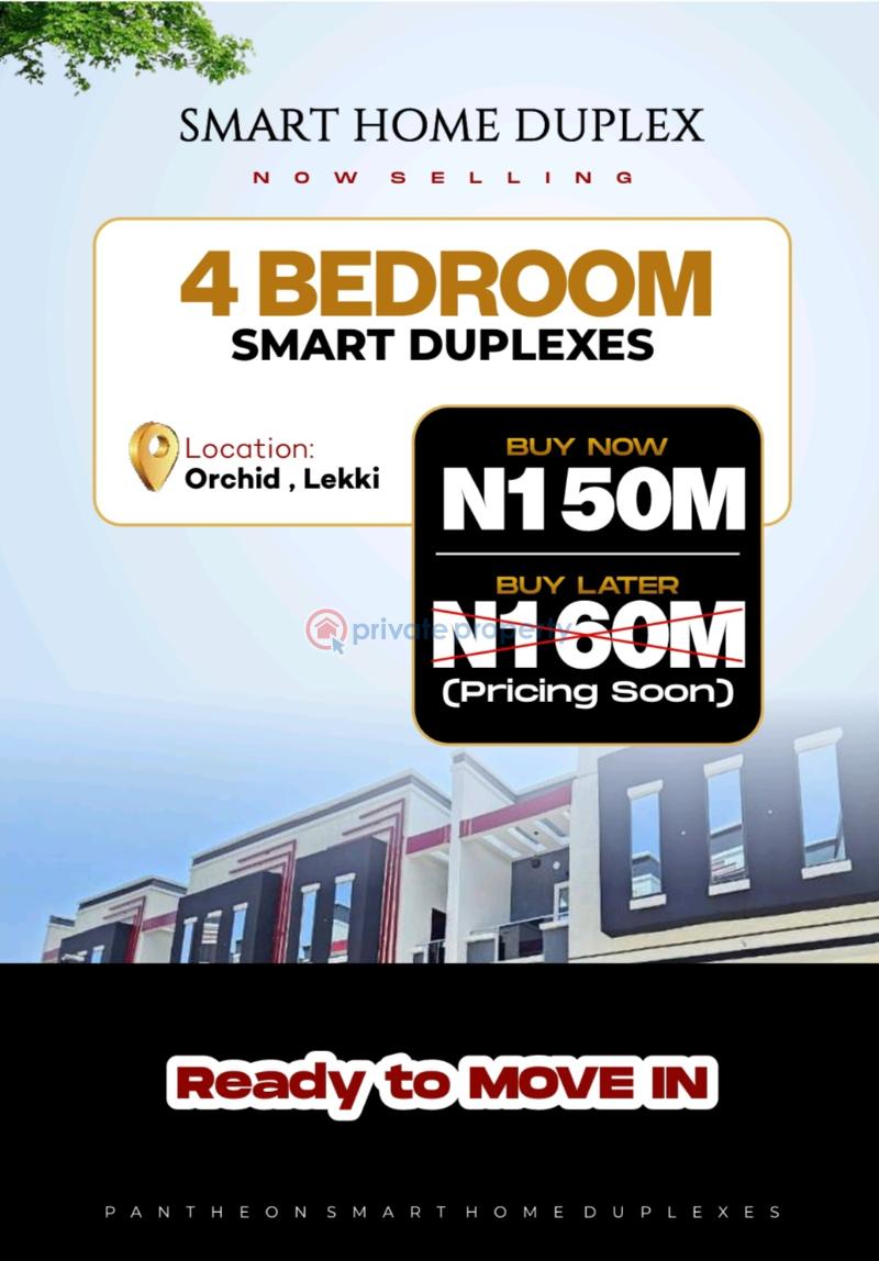 4 bedroom Terrace For Sale Pantheon Bridge Street ,along Orchid Hotel Road, Before Cooplag Estate, Lafiaji Lekki Lagos - 0