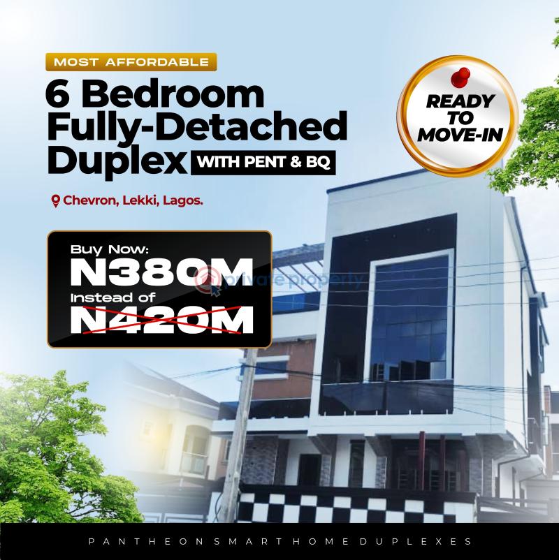 6 bedroom Detached Duplex For Sale Chevron Drive Lekki Lagos - 0
