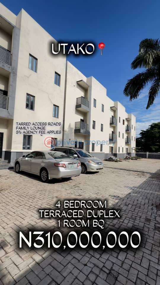 4 bedroom Terraced Duplex For Sale Utako Abuja Phase 2  - 0
