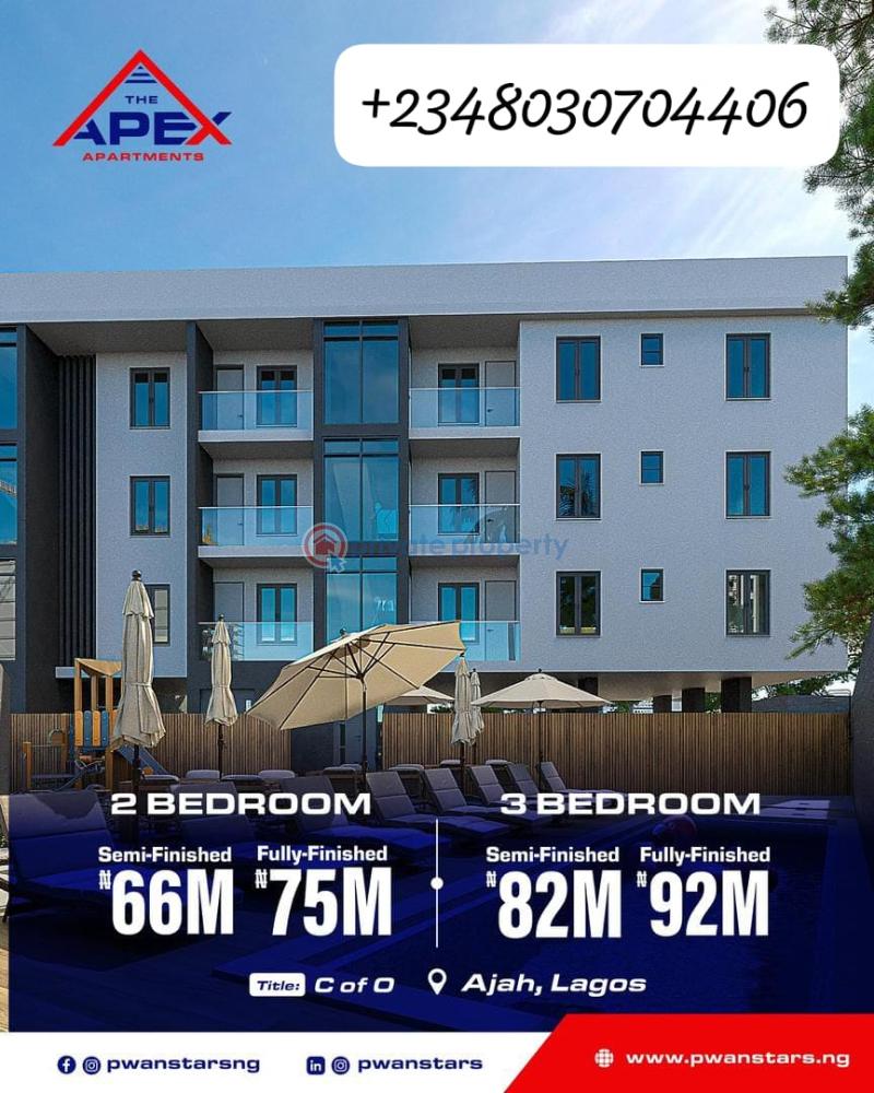 2 bedroom Block Of Flats For Sale The Apex Apartments, Ajah, Lagos Badore Ajah Lagos - 0