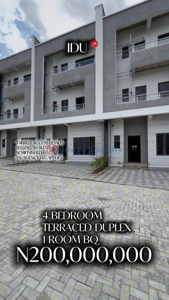 4 bedroom Terraced Duplex For Sale Idu Industrial Abuja Phase 3  - 2