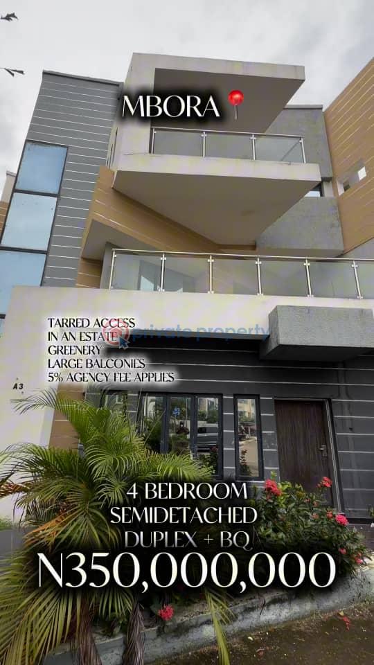 4 bedroom Semi detached Duplex For Sale Mbora Abuja Phase 3  - 1