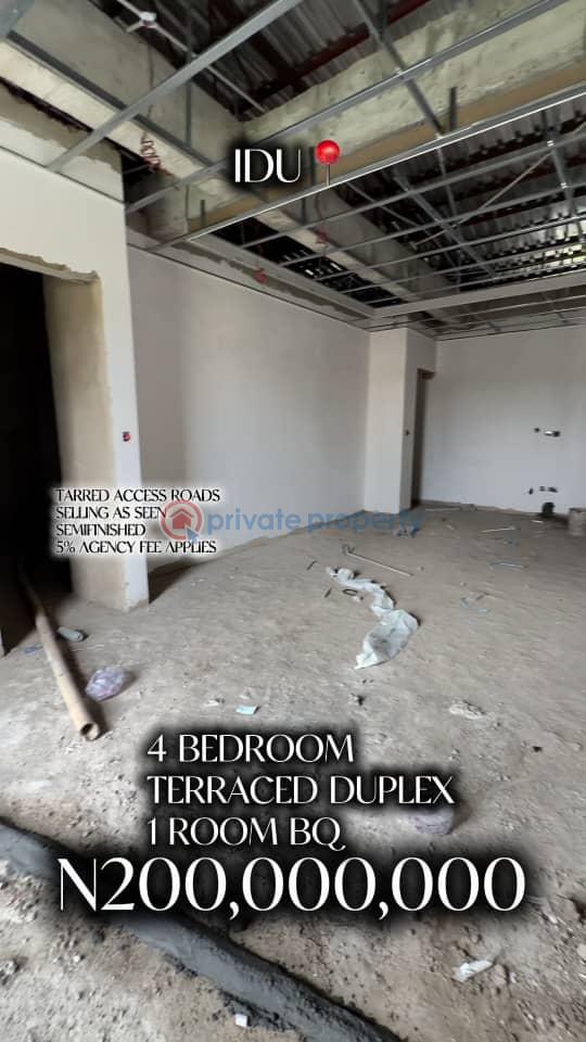 4 bedroom Terraced Duplex For Sale Idu Industrial Abuja Phase 3  - 1