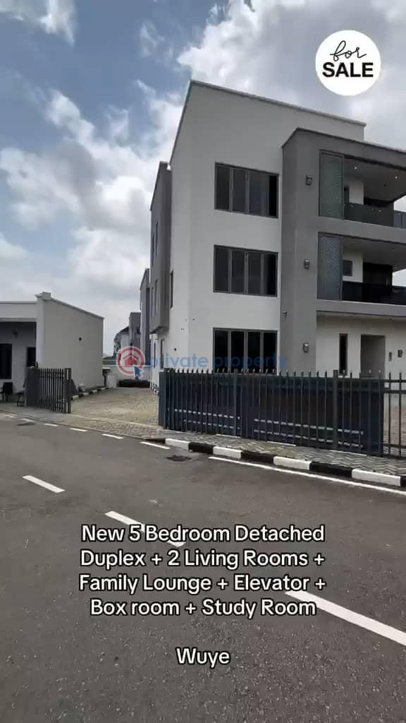 5 bedroom Detached Duplex For Sale Wuye Abuja Phase 2  - 1
