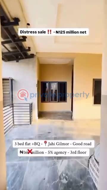 3 bedroom Block Of Flats For Sale Jahi Abuja Phase 2  - 3