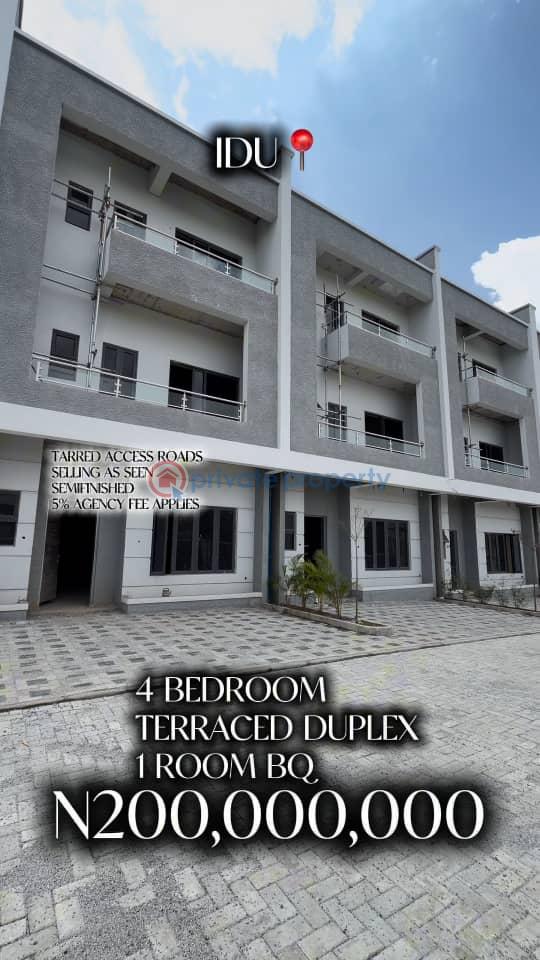 4 bedroom Terraced Duplex For Sale Idu Industrial Abuja Phase 3  - 14