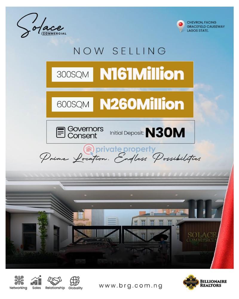 Commercial Land For Sale Chevron Drive Lekki Lagos