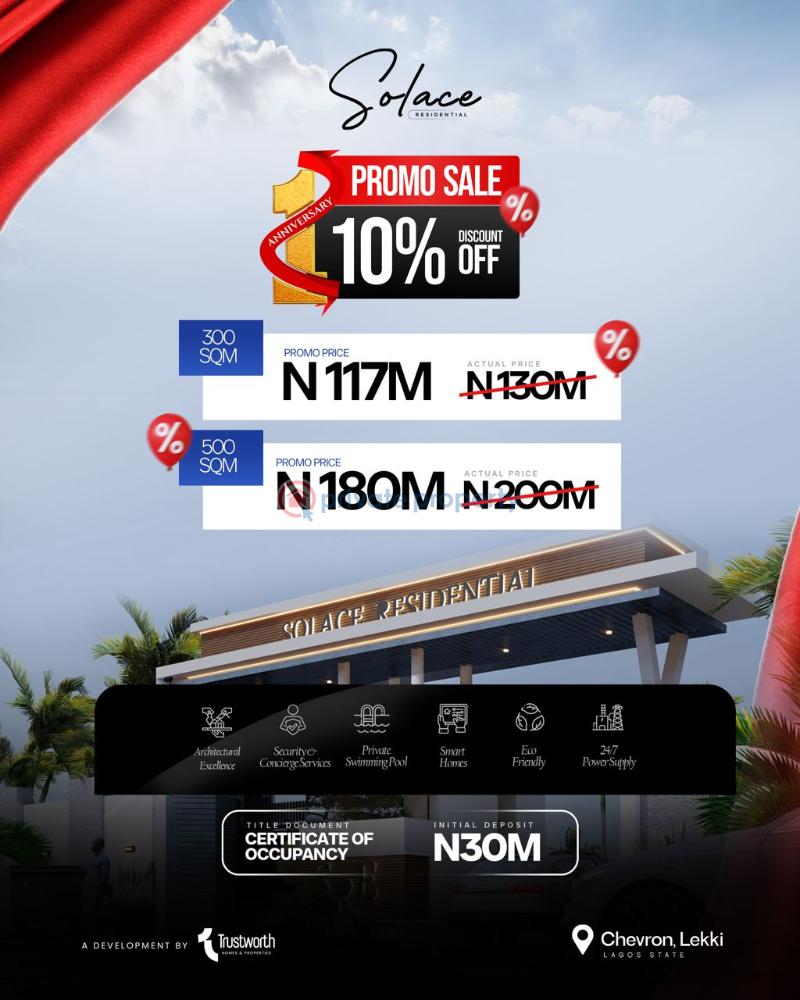 Residential Land For Sale Chevron Drive Lekki Lagos