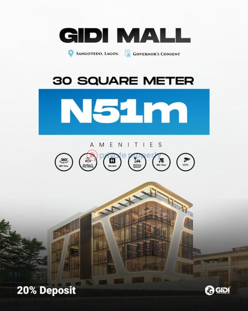 Mall/Complex/Plaza For Sale Gidi Mall Sangotedo Lagos Sangotedo Ajah Lagos - 1
