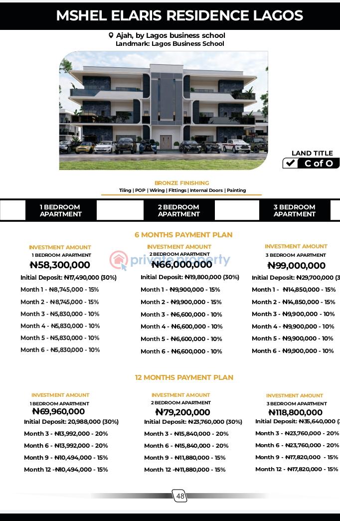 1 bedroom Mini Flat For Sale Sangotedo Ajah Lagos - 1