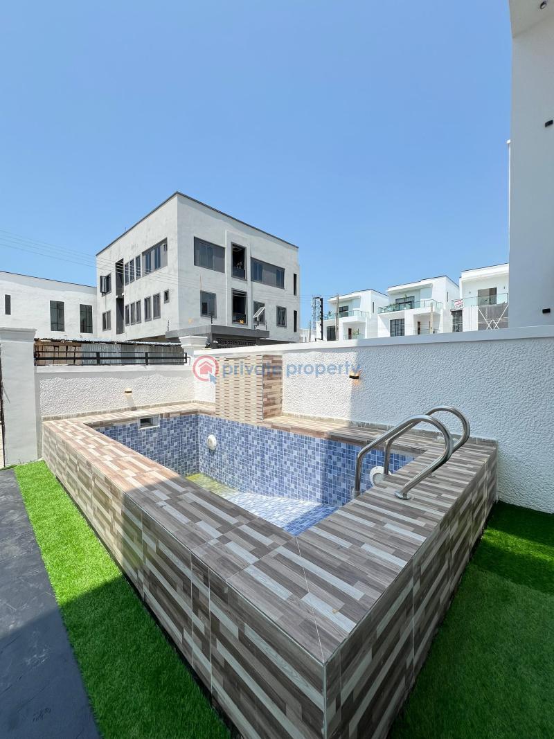 Spacious 4 bedroom detaced duplex with swimming pool and bq - 9 4 bedroom Detached Duplex For Sale Chevron Drive Lekki Lagos - 9