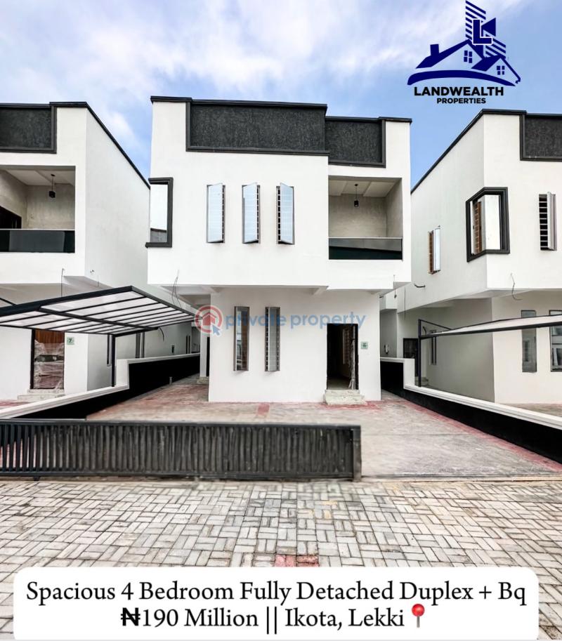 4 bedroom Detached Duplex For Sale Secure Estate At Ikota Ikota Lekki Lagos - 0