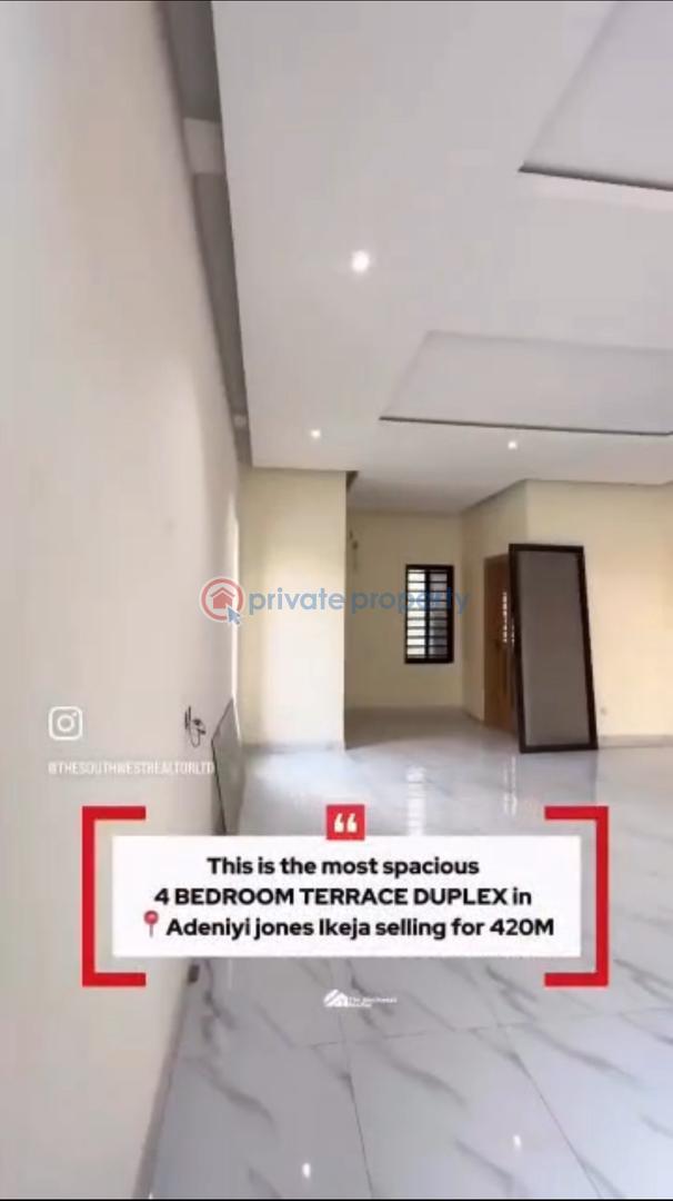4 bedroom Terraced Duplex For Sale Adeniyi Jones Ikeja Lagos - 2