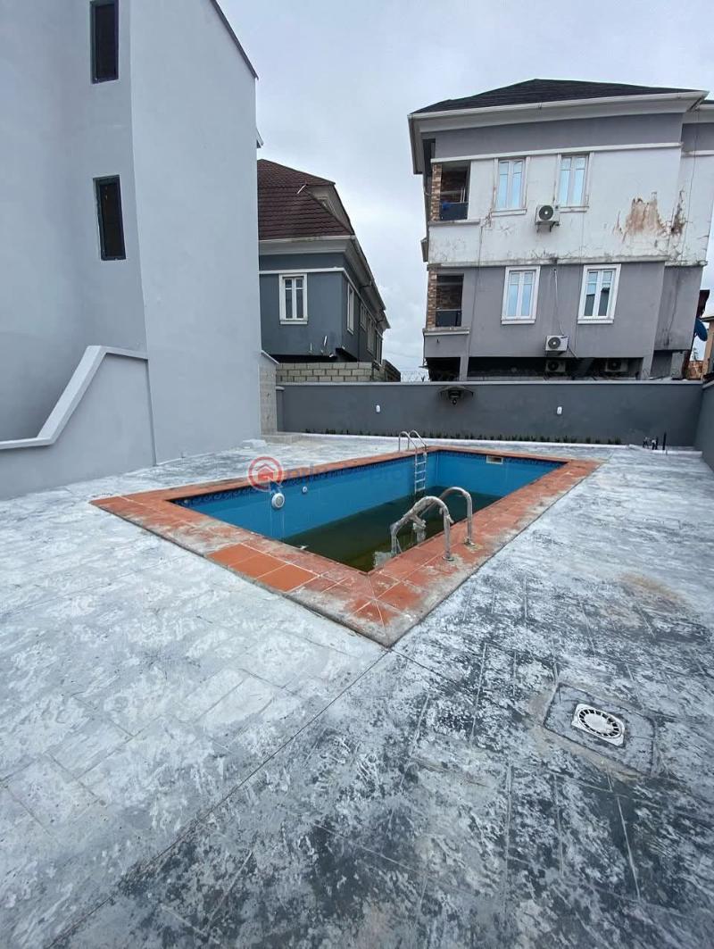 Spacious 4-bedroom terrace duplex + bq with pool - 3 4 bedroom Terraced Duplex For Rent Ologolo Lekki Lagos - 3