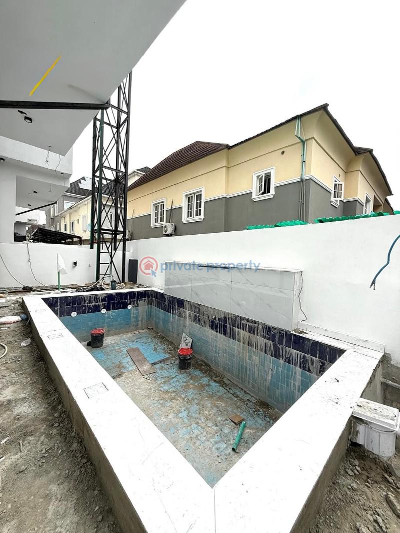 Spacious 5bedroom fully detached house with pool - 15 5 bedroom Detached Duplex For Sale Chevron Drive Lekki Lagos - 15