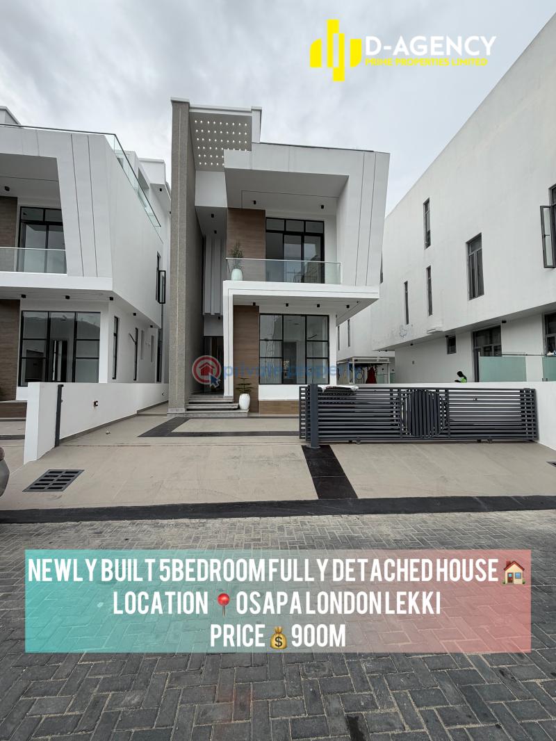 Spacious 5bedroom fully detached house with pool - 0 5 bedroom Duplex For Sale Osapa London Lekki Lagos - 0
