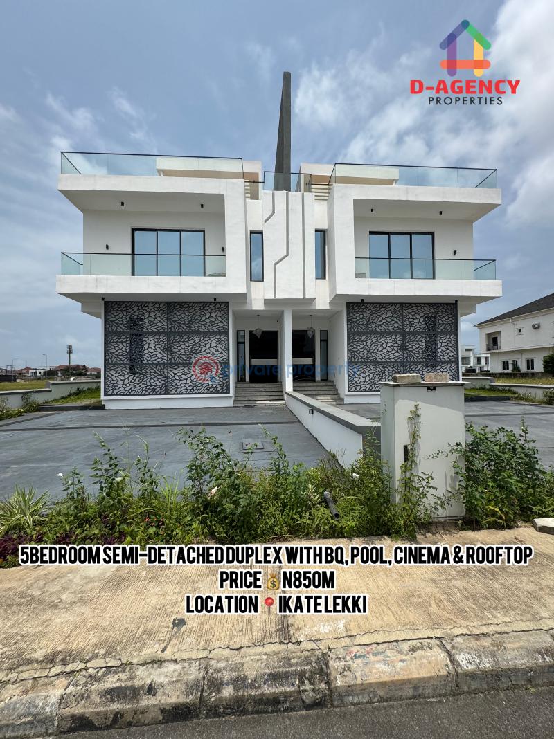 5 bedroom Semi detached Duplex For Sale Ikate Elegushi Lekki Lagos - 0