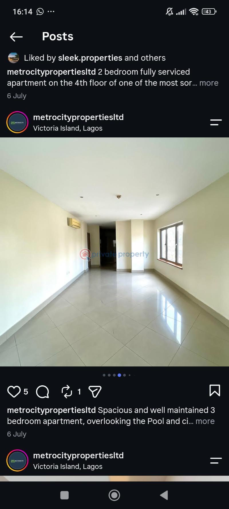 3 bedroom Block Of Flats For Sale Victoria Island Lagos - 3
