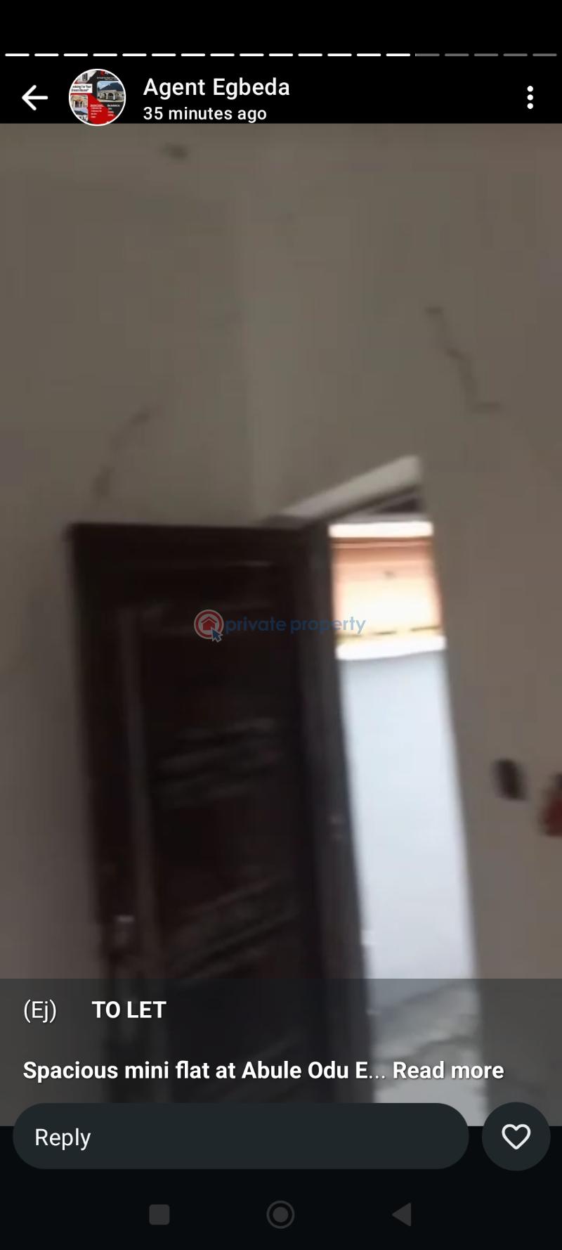 1 bedroom Mini Flat For Rent Abule Bus Stop Egbeda Egbe/Idimu Lagos - 1