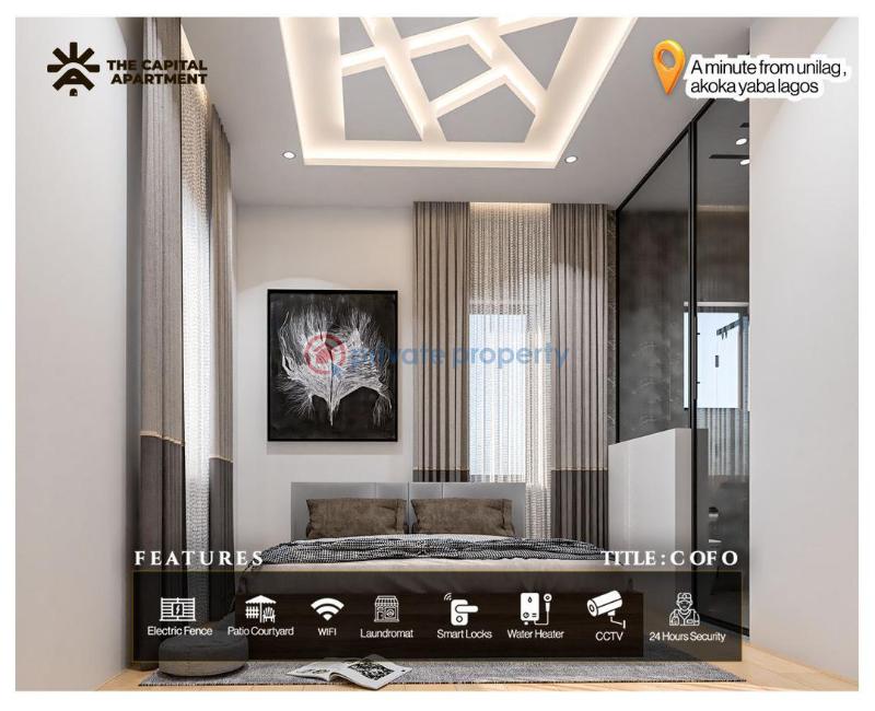 1 bedroom Studio Apartment For Sale The Capital Apartment With C Of O, A Minutes From Unilag, Akoka Yaba Lagos - 1