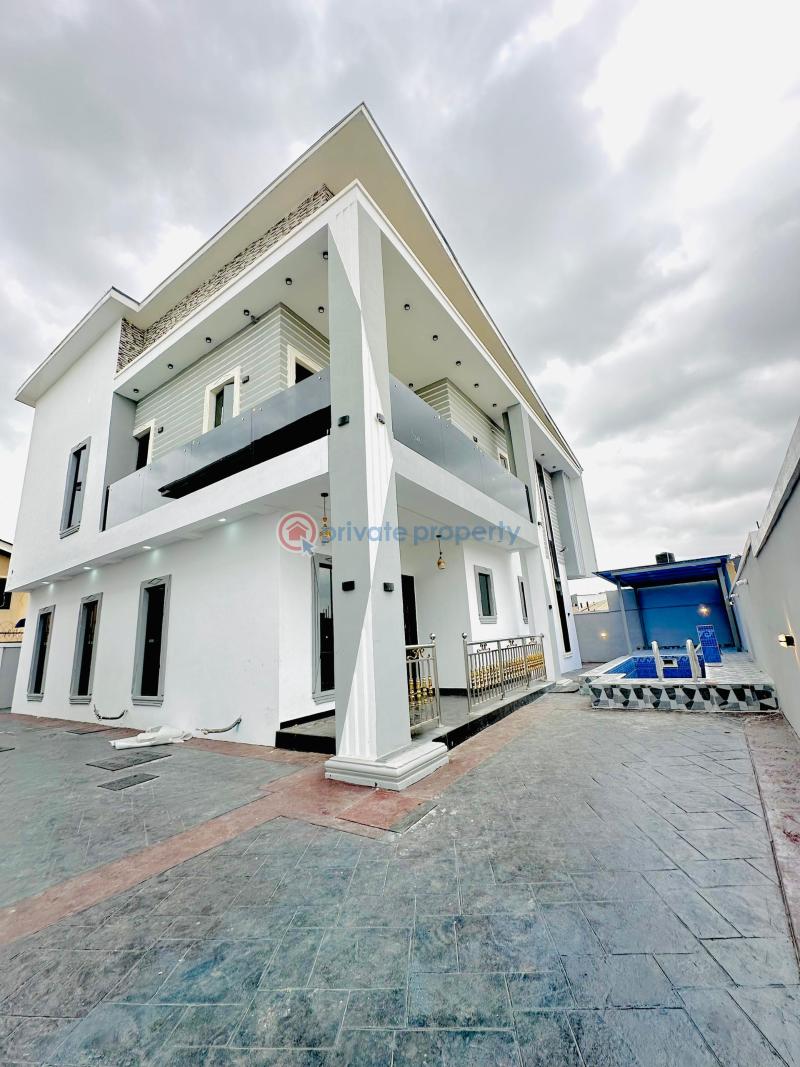 Spaciously 5 bedroom fully detached duplex with bq with swimming pool - 7 5 bedroom Detached Duplex For Sale Gbagada Lagos - 7