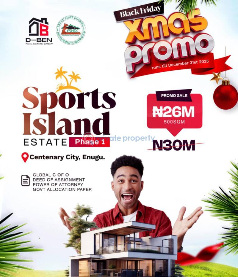 Residential Land For Sale Centenary City, New Kayetta Market, Almond Estate. Nkanu East Enugu