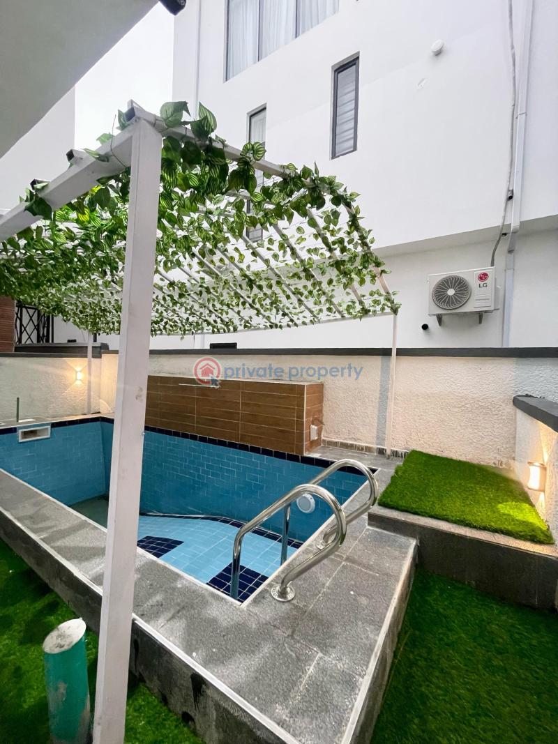 Standard luxury 5 bed detached duplex with swimming pool and bq for sale - 7 5 bedroom Detached Duplex For Sale Chevron Lekki Lekki Lagos - 7