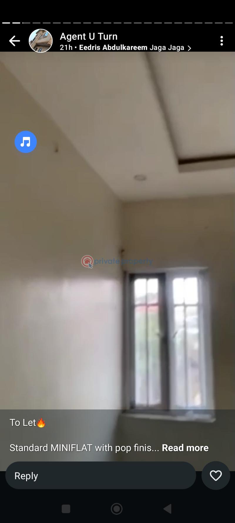 1 bedroom Mini Flat For Rent Opp Fela House Alagbole Yakoyo/Alagbole Ojodu Lagos - 1